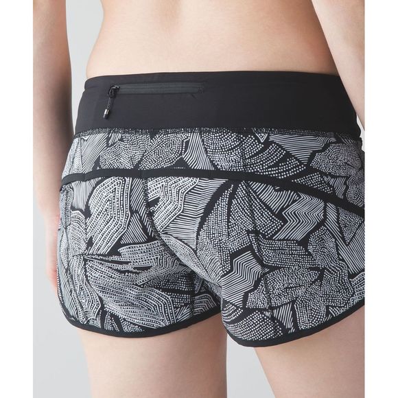 lululemon athletica Pants - Lululemon Speed Short Dottie Tribe Black Size 6